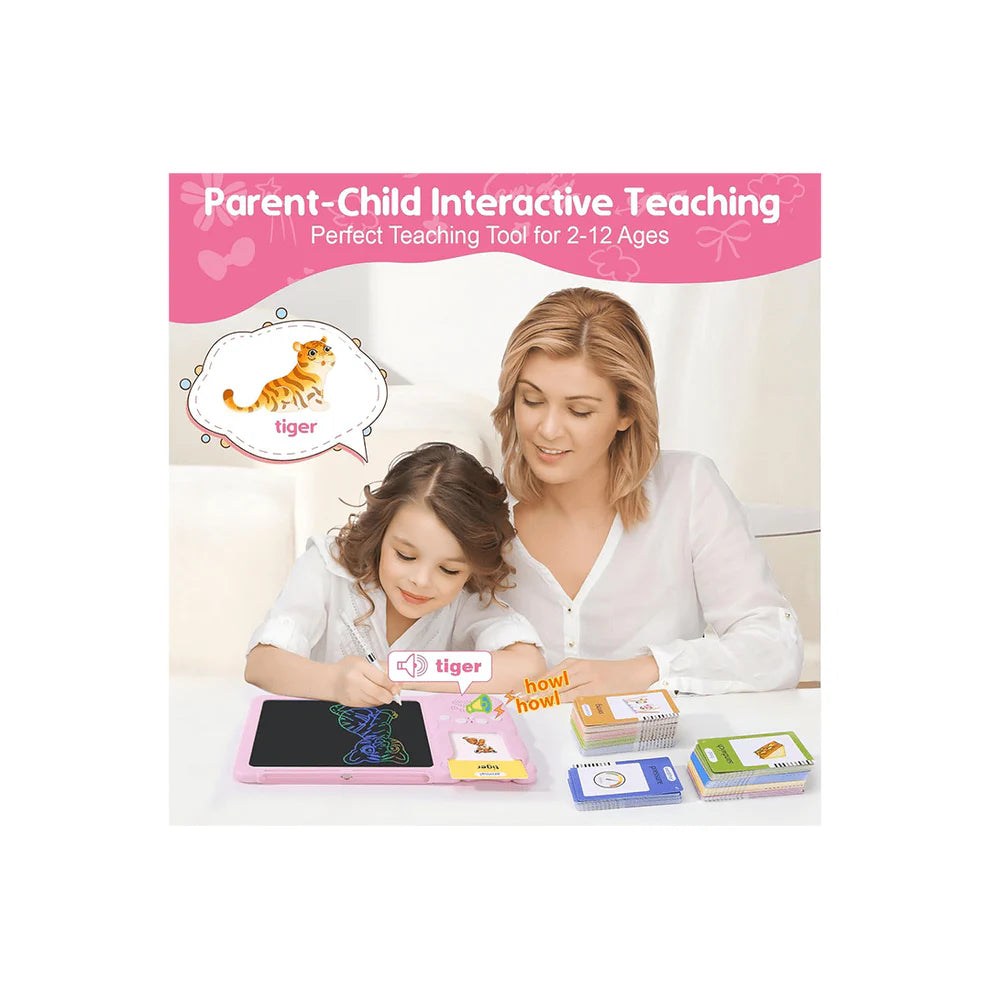 Learn & Draw Combo – Talking Flash Cards with Writing Tablet | 224 Flash Cards | Ages 2–8