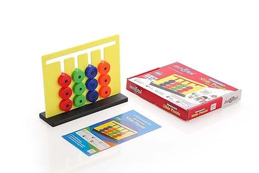 Learning Toys for Kid, Slide Puzzle Game Color Matching Brain Teasers Logic Game Preschool Educational Toys