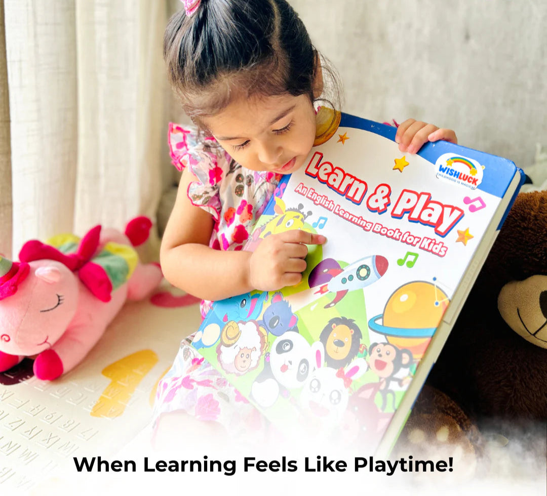 Interactive Sound Book for Toddlers β Learn Letters, Numbers, Animals & More! β Learn & Play English Educational Book with Music, Animals, Alphabet & Fun Activities Early Childhood Development
