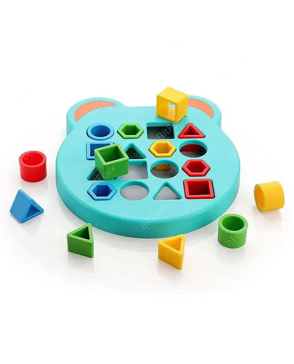Shape Matching Game Color Sensory Educational Toy, Children Puzzles Geometric Shape Quick Matching Board, Color & Shapes Puzzles Learning Games Toy for Kids (2 Players)