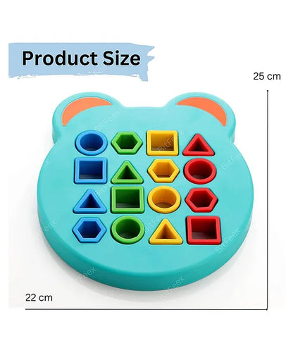 Shape Matching Game Color Sensory Educational Toy, Children Puzzles Geometric Shape Quick Matching Board, Color & Shapes Puzzles Learning Games Toy for Kids (2 Players)