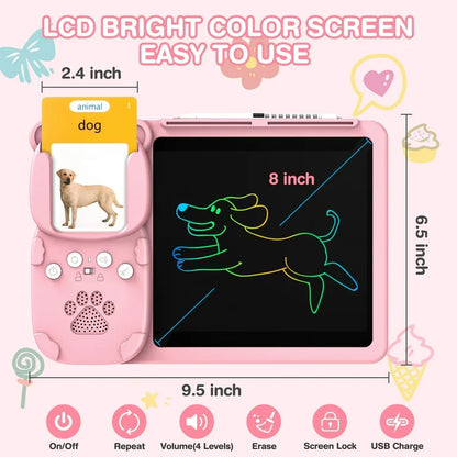Learn & Draw Combo – Talking Flash Cards with Writing Tablet | 224 Flash Cards | Ages 2–8