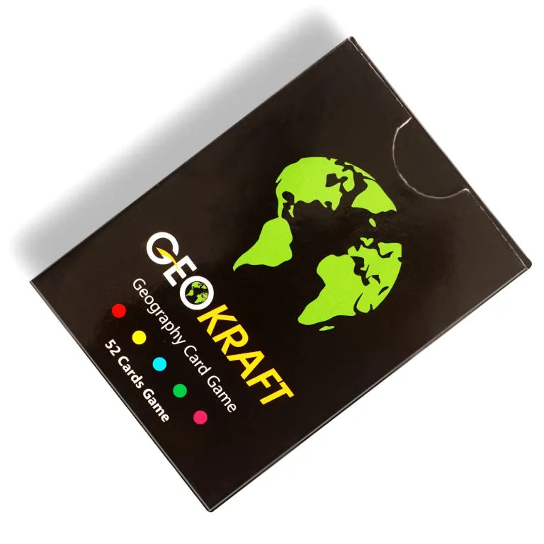 GEOKRAFT Kids Country Trump Cards Geography Game, Educational Toy, General Knowledge Return Gift for Kids Ages 5-8 Years, 9-12 Year Old Boys and Girls (Multicolor)