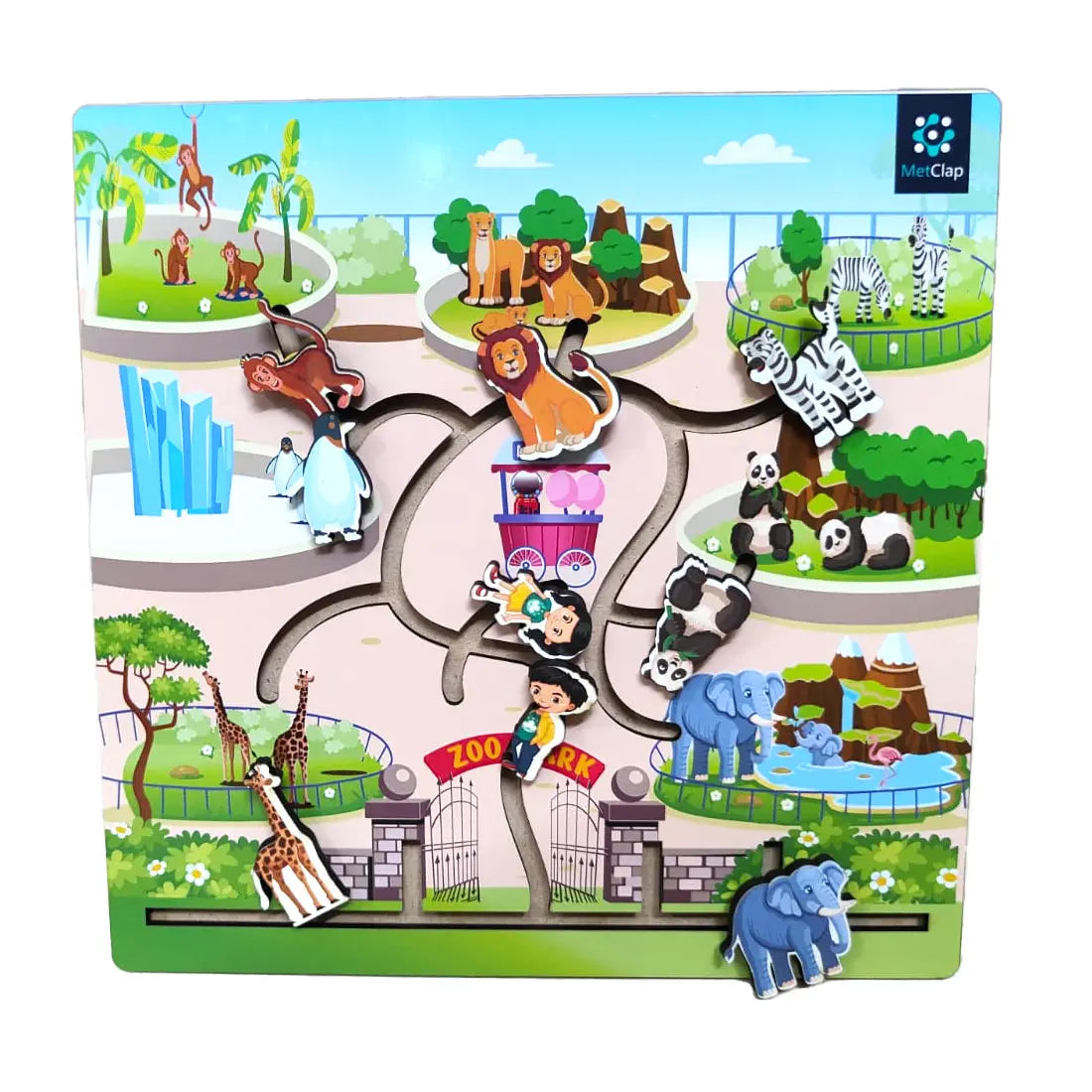 Slider Maze Zoo: Interactive Animal Adventure for Kids
