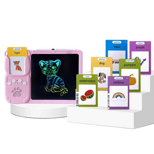 Learn & Draw Combo – Talking Flash Cards with Writing Tablet | 224 Flash Cards | Ages 2–8